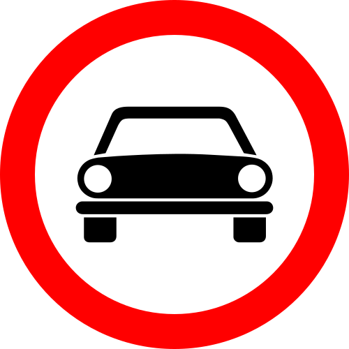 Circulație interzisă pentru autovehicule