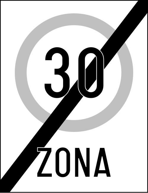 Sfârșitul zonei cu viteză limitată