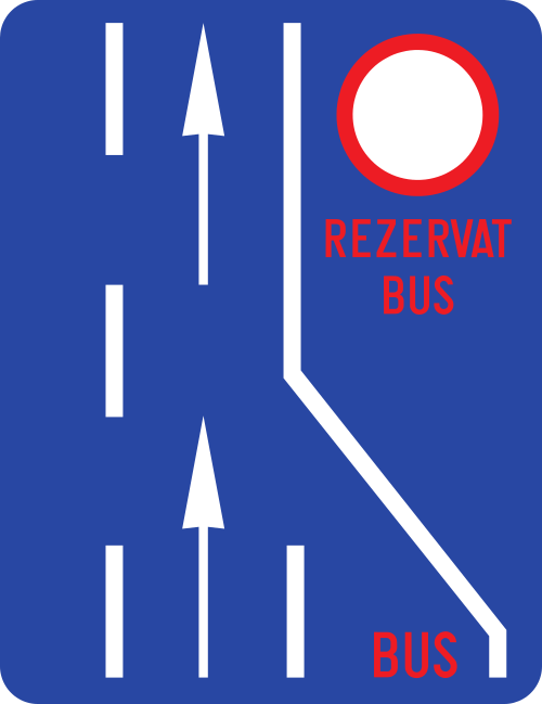 Bandă rezervată transportului public